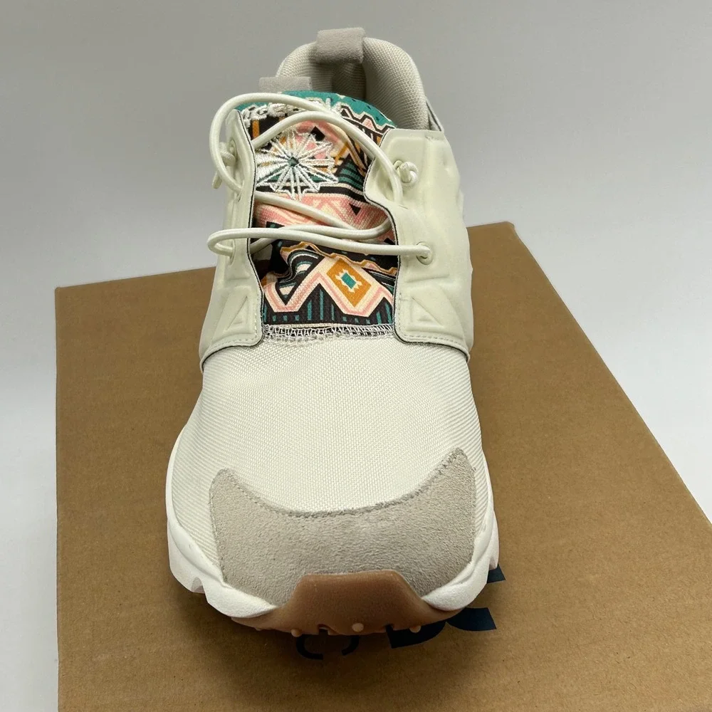 Reebok Furylite GP Men 11 Cream White Chalk V67074 Tribal Geometric Lifestyle